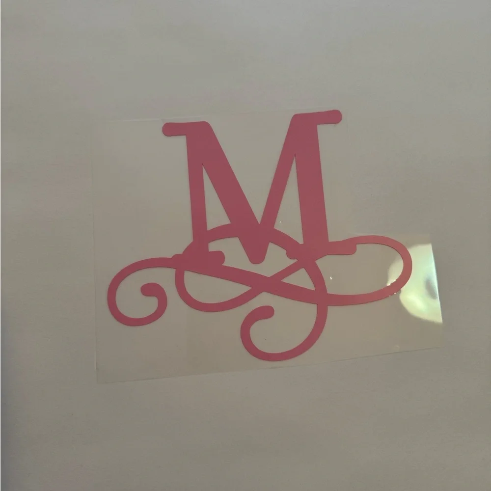Set of 5 Vinyl Decals with name, letter, or monogram - Personalized
